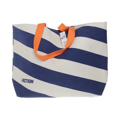 Sac en toile (Bleu, Blanc, Orange) de Action Coton, Polyester