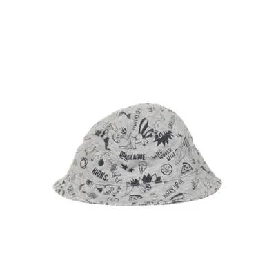 Bucket hat (Grijs, Zwart, Wit) van H&M Katoen