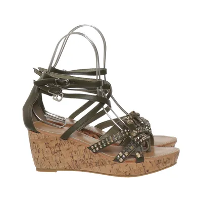 Wedges (Green) from Stylesnob Leather