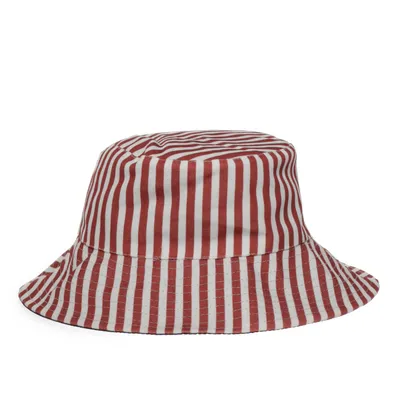 Buckethatt (Röd, Vit, Svart)