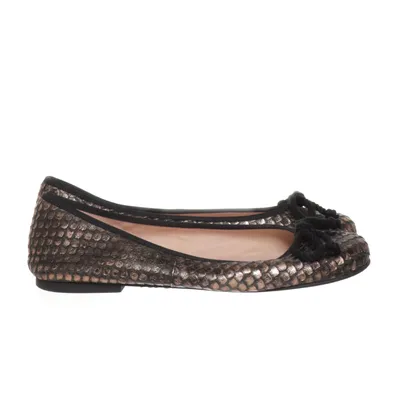 Ballerinaskor (Svart, Guldfärgad) från Pretty Ballerinas