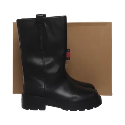 Laarzen (Zwart) van Tommy Hilfiger Jeans Leer