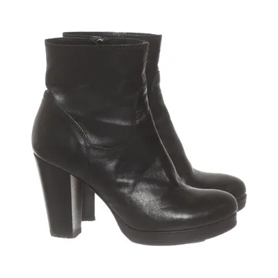 Laarzen met hak (Zwart) van A Pair Leer
