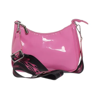 Shoulder-bag (Pink, Black) from Bershka