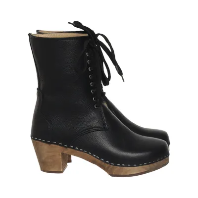 Heeled boots (Black) from Maguba Leather