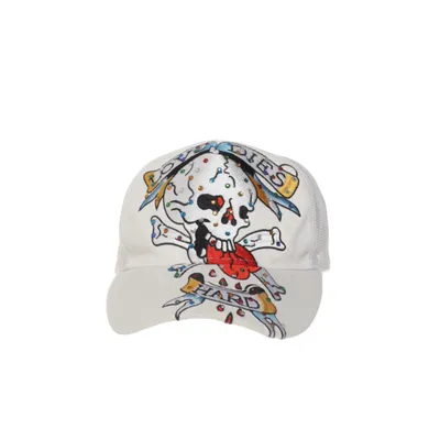 Baseball cap (White, Multicolored) from Ed Hardy Cotton