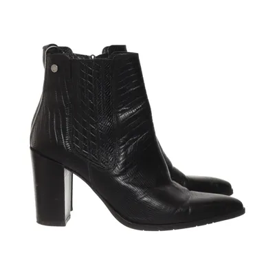 Heeled boots (Black) from Novita Leather