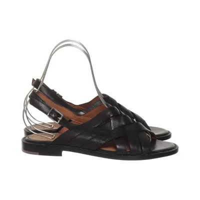 Sandalen (Zwart) van Elia Maurizi Leer