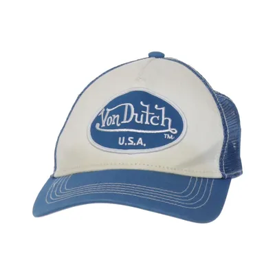 Casquette de camionneur (Bleu, Blanc) de Von Dutch Coton, Polyester