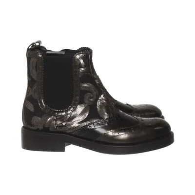 Chelsea boots (Black, Silver) from Alberto Gozzi Leather