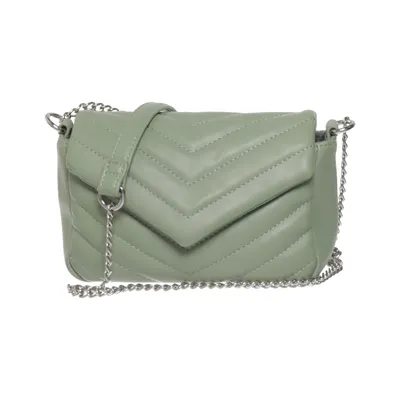 Shoulder-bag (Green) from Glitter Polyester, Polyurethane