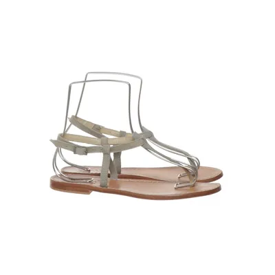 Sandales (Gris, Marron) de Barba Cuir