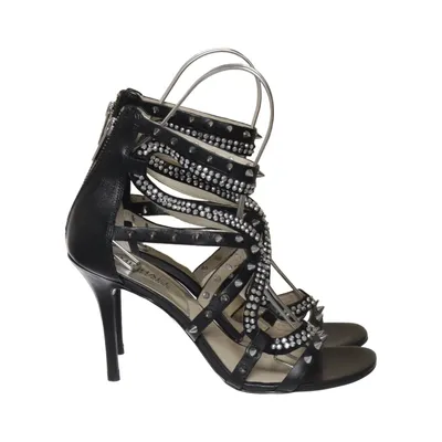 High heel sandals (Black) from Michael Kors Leather
