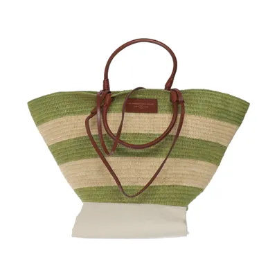 Strandtas (Groen, Beige) van La Maroquinerie Sézane