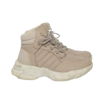 Laced boots (Beige) from DinSko