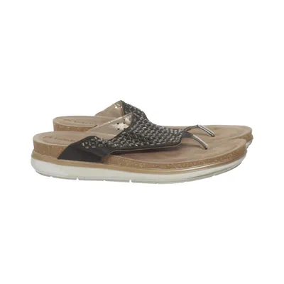 Teenslippers (Zwart) van Inblu Leer