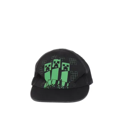 Baseballkeps (Svart, Grön) från Mojang Bomull, Polyester