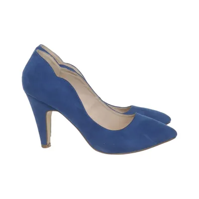 Pumps (Blue) from Bianco Faux suede, Leather