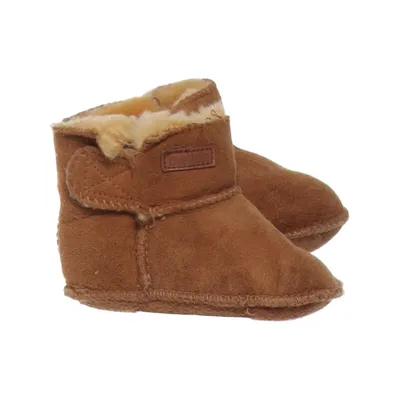 Baby booties (Brown) from Melton Leather, Wool