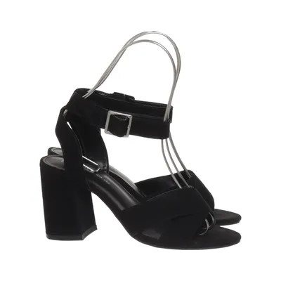 High heel sandals (Black) from DS Shoes by DinSko