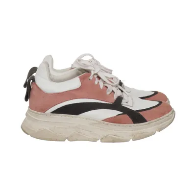Baskets (Blanc, Rose, Noir) de Simonsen Cuir
