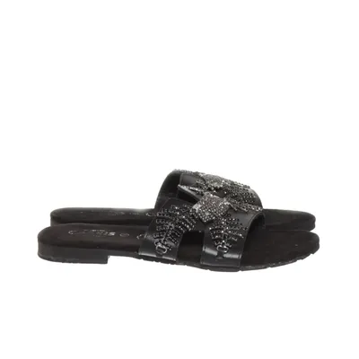 Mules (Noir) de Cassis Cuir