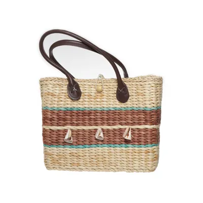 Beach bag (Beige, Brown, Turquoise)