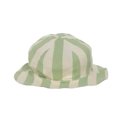 Bucket hat (Green, Beige) from Lindex Baby Cotton, Elastane