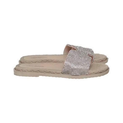 Mules (Beige, Argent) de Clara Barson