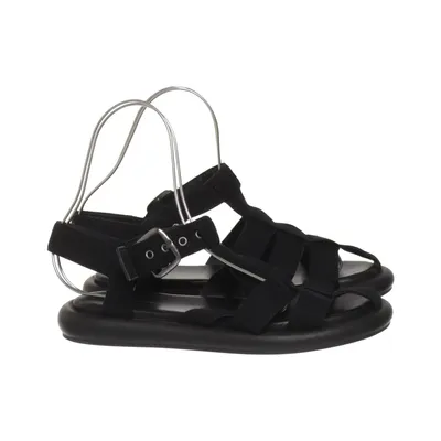 Gladiator sandalen (Zwart) van Garment Project Leer