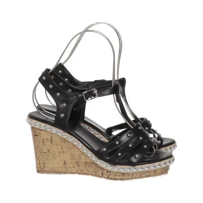 Wedges (Black, Brown) from Bata Faux leather