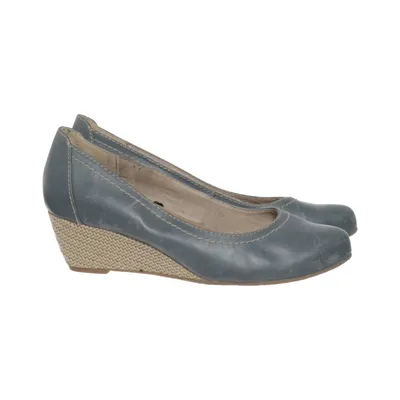 Chaussure compensées (Bleu) de Jana Fashion Cuir