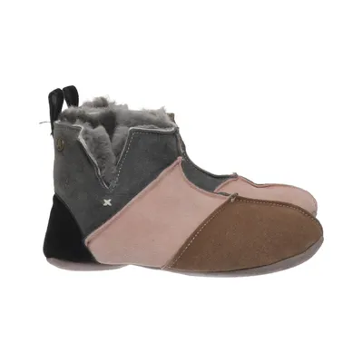 Slippers (Brown, Gray, Pink) from Axelda Leather, Wool
