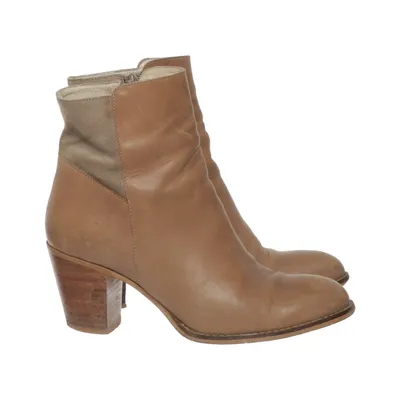 Laarzen met hak (Bruin) van Sapatos Leer
