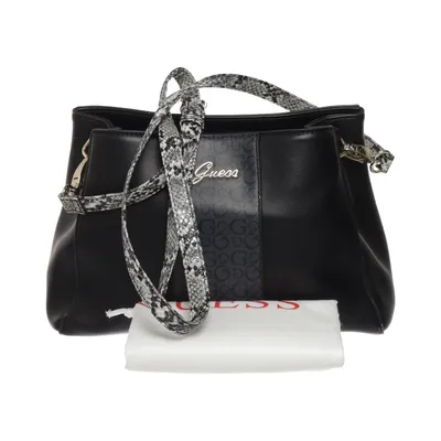 Handbag (Black, Gray) from Guess Polyester