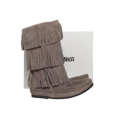 Mockasiner (Grå) från Minnetonka Skinn