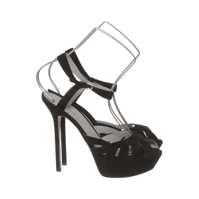 Sandales à talons hauts (Noir) de Sergio Rossi Cuir