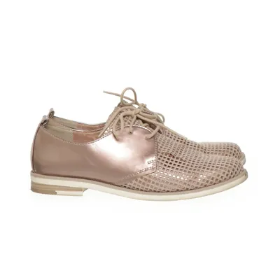 Derby shoes (Pink) from Marco Tozzi Leather