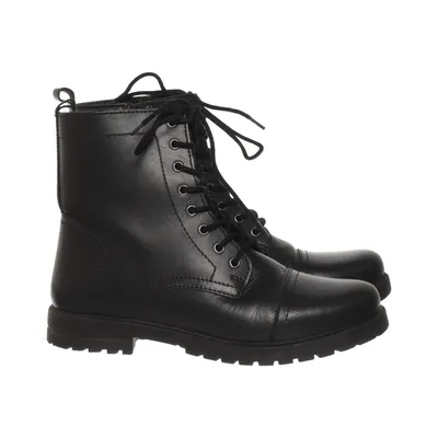 Laced boots (Black) from Walkx Leather
