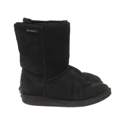 Ankle boots (Black) from Bearpaw Leather, Wool