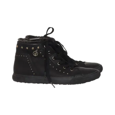 Bottes à lacets (Noir) de Armani Jeans Cuir