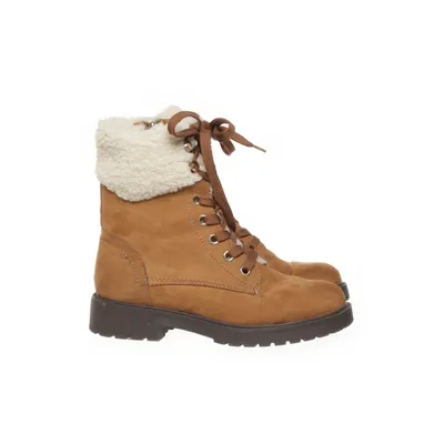 Laced boots (Brown) from Landrover Faux suede