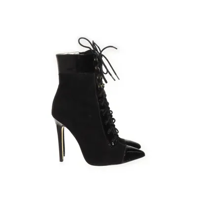 Heeled boots (Black) from Versace for H&M Suede