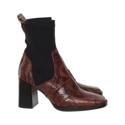 Bottes à talons (Marron, Noir) de ASOS Shoes Cuir