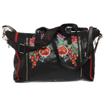 Handväska (Svart, Flerfärgad) från Desigual Polyester, Polyuretan