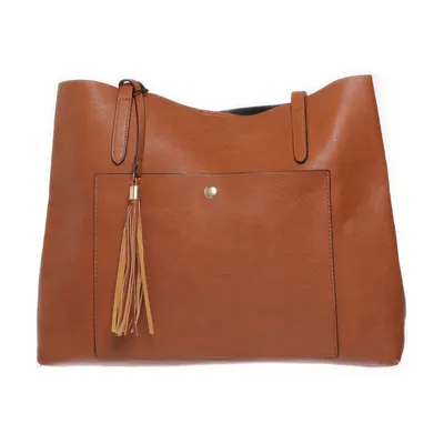 Handtas (Beige) van Anna Field Imitatieleer