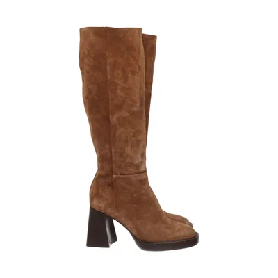 Stiefel (Braun) von Les Souliers Sézane Leder