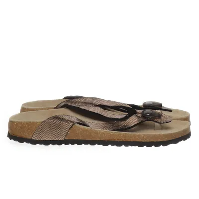 Teenslippers (Beige, Goud) van Dr. Jürgens Leer