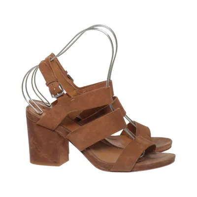 High heel sandals (Brown) from Buttero Leather