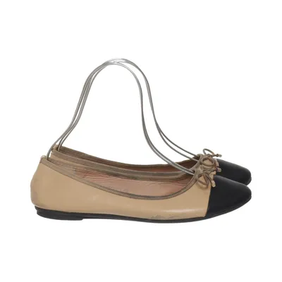 Ballerinaskor (Beige, Svart) från La Bottine Souriante Skinn